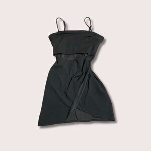 Emerald Sundae Women's Black Satin Dress